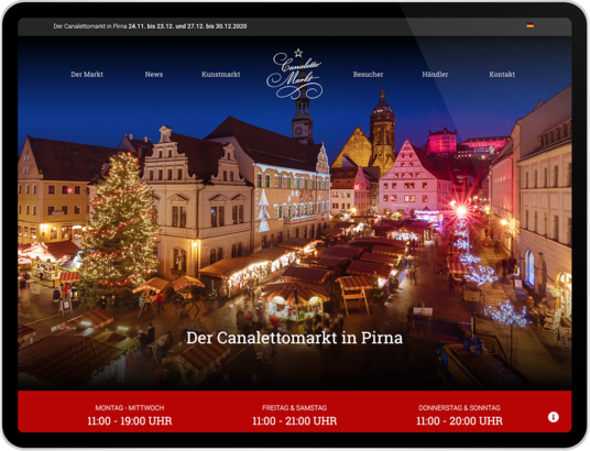 Webdesign Canalettomarkt Pirna