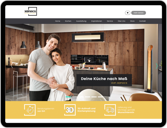 Webdesign Onlineshop Xanocs Küchen